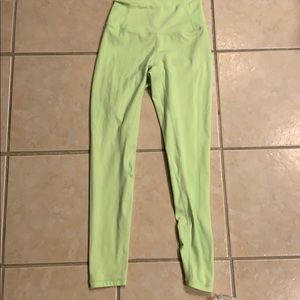 Ethos size small never worn lime green leggings